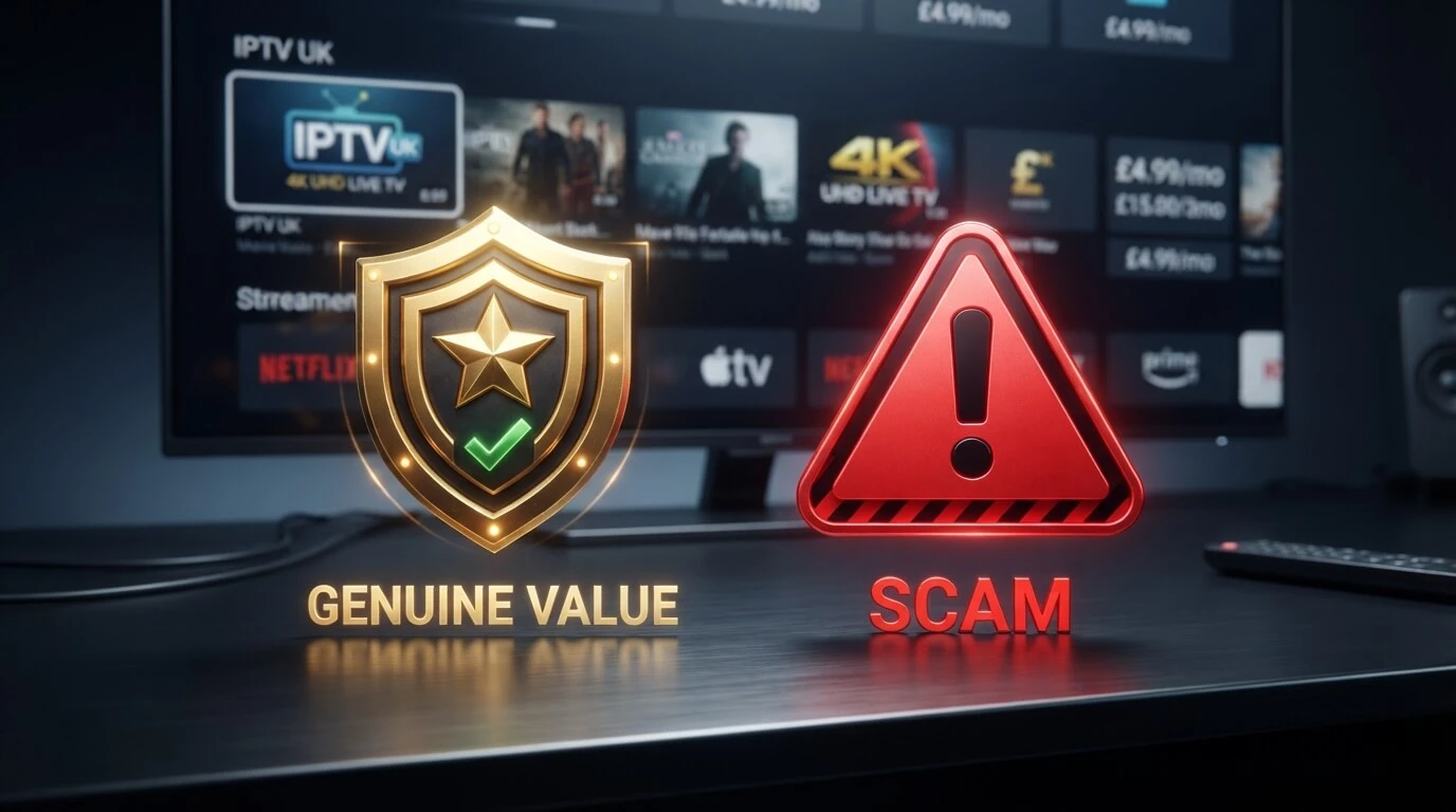 Cheap IPTV UK shield vs warning sign: how to spot genuine value vs scams with LIVETVBOX